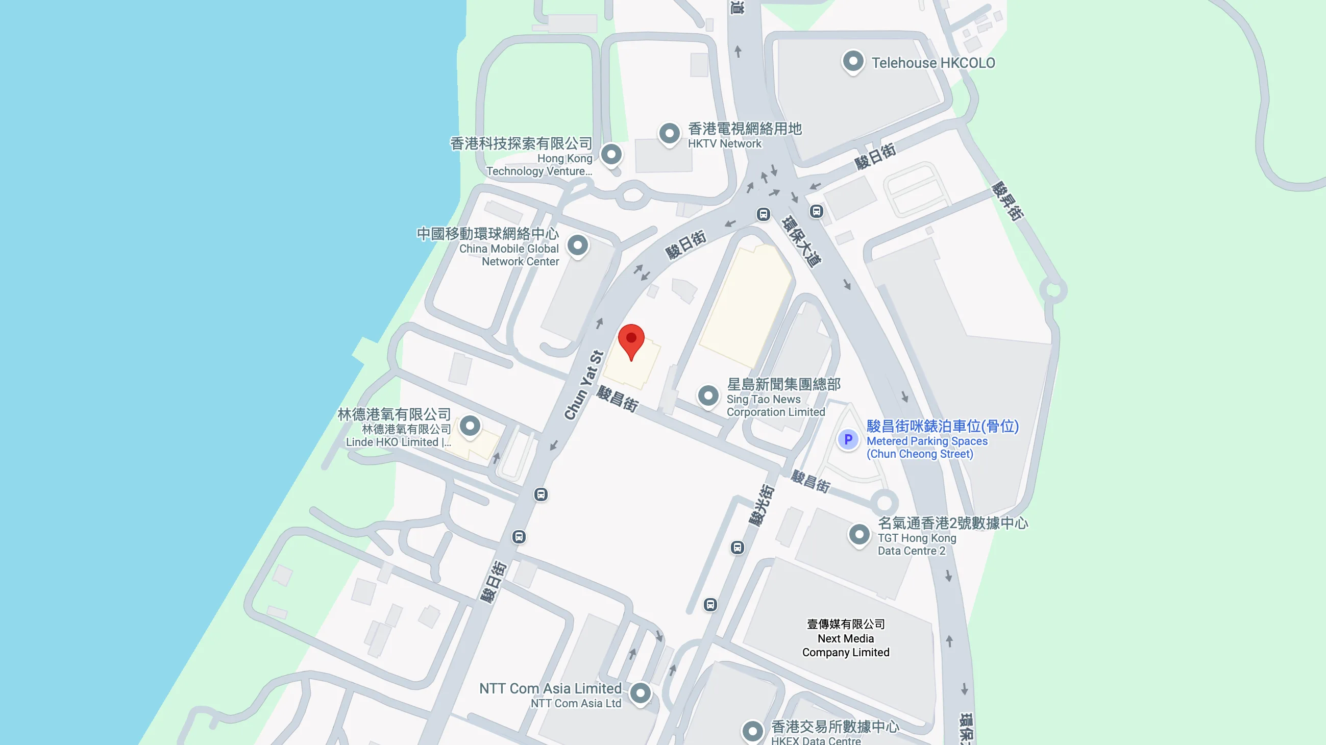 亿达网络香港公司地址地图标注